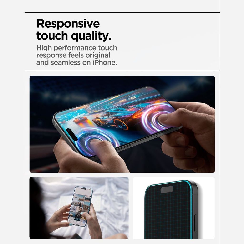Spigen Glas.tR AlignMaster Slim Skærmbeskyttelse 3-Pak till iPhone 17 Pro