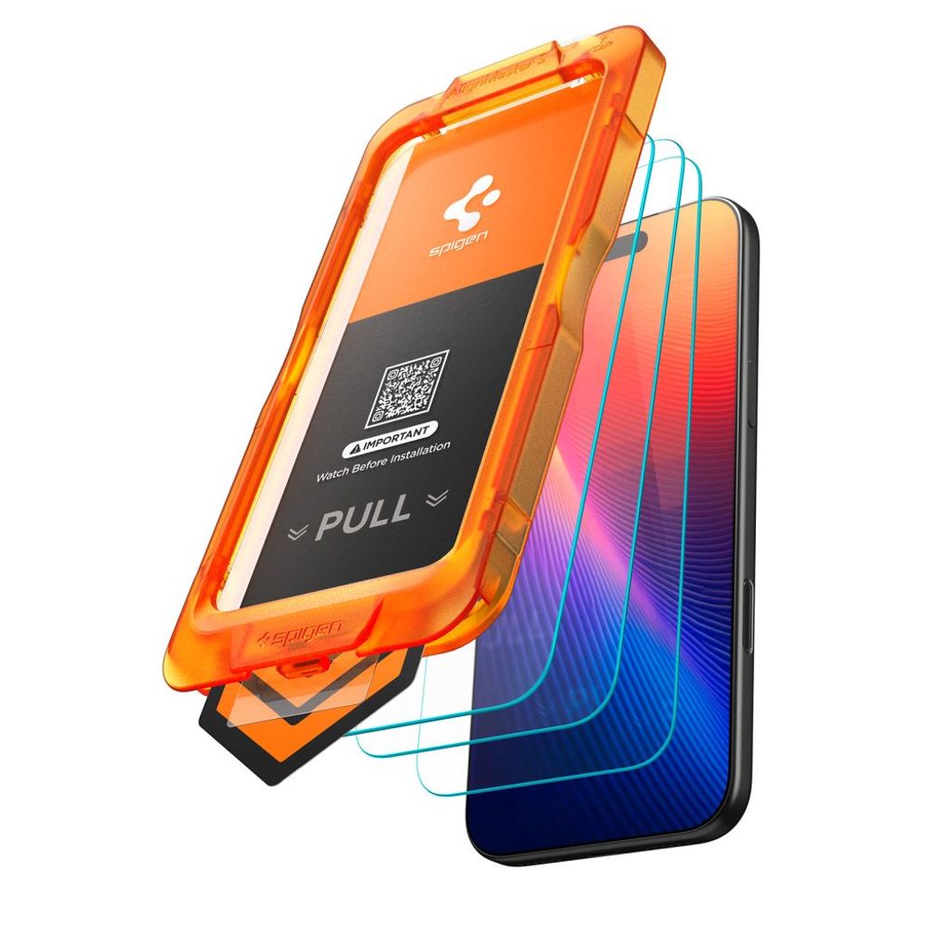 Spigen Glas.tR AlignMaster Slim Skærmbeskyttelse 3-Pak till iPhone 17 Pro Max