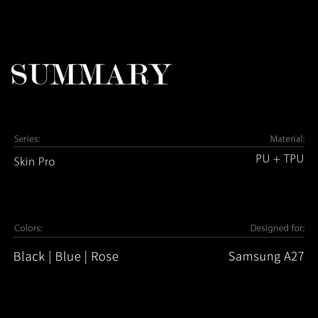 Dux Ducis Samsung Galaxy A27 5G Kotelo Korttipaikalla – Musta