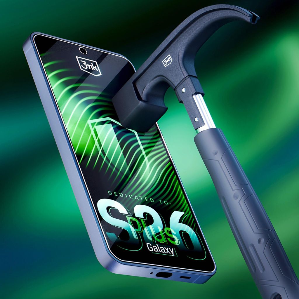 3mk Samsung Galaxy S26 Plus Hybrid Skjermbeskytter - Gjennomsiktig