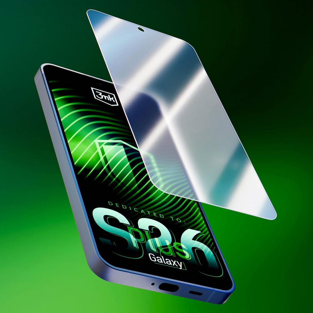 3mk Samsung Galaxy S26 Plus Hybrid Skjermbeskytter - Gjennomsiktig