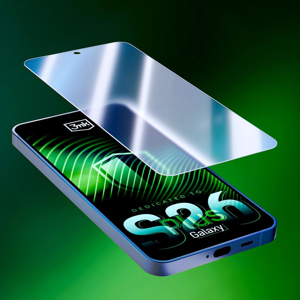3mk Samsung Galaxy S26 Plus Hybrid Skjermbeskytter - Gjennomsiktig