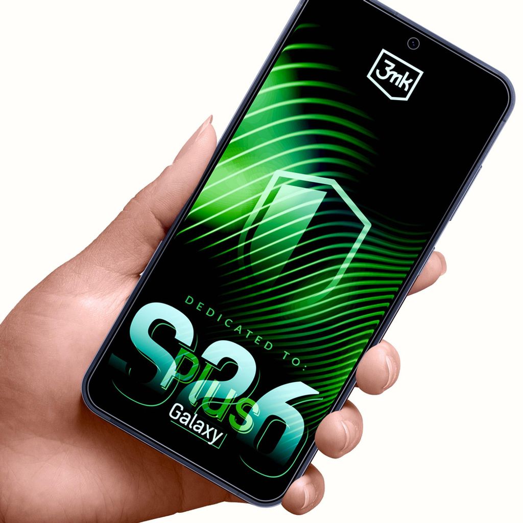 3mk Samsung Galaxy S26 Plus Hybrid Skjermbeskytter - Gjennomsiktig