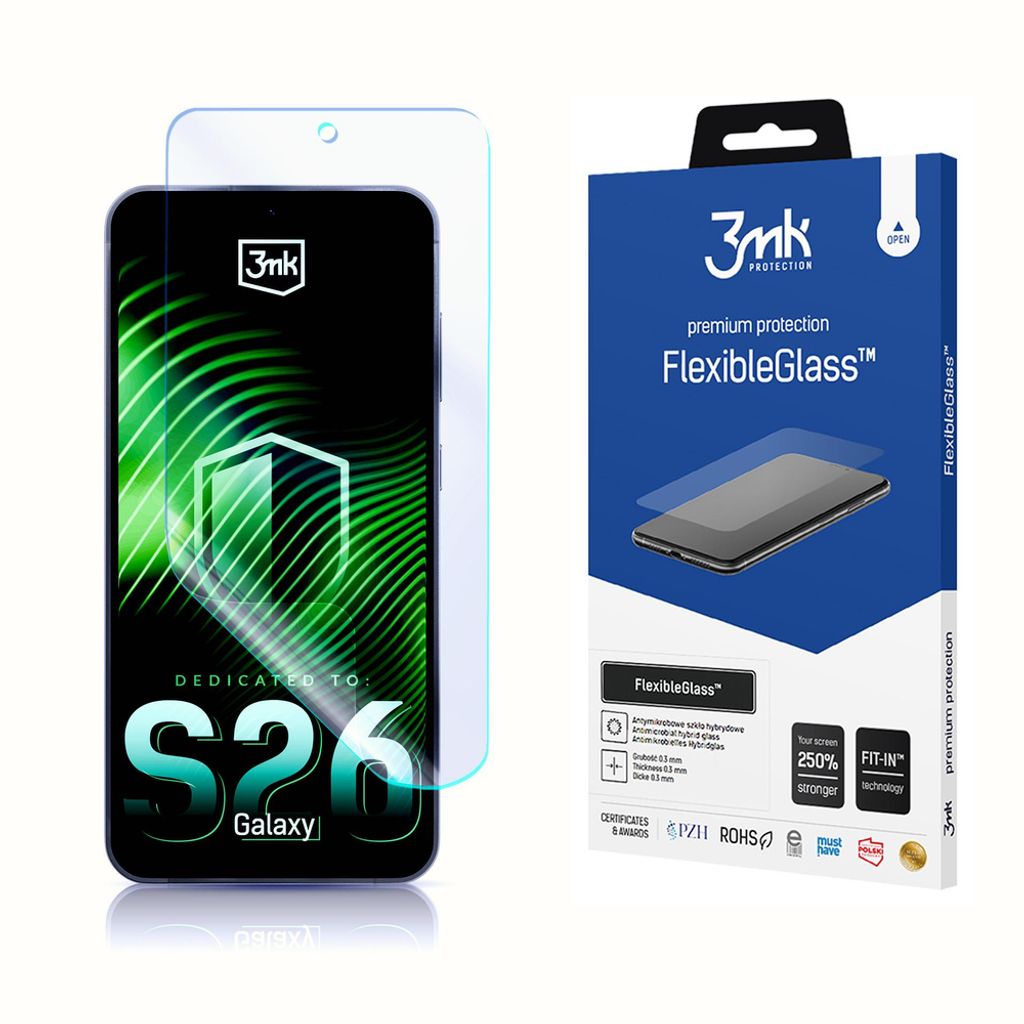 3mk FlexibleGlass Hybrid Glass Skärmskydd till Samsung Galaxy S26