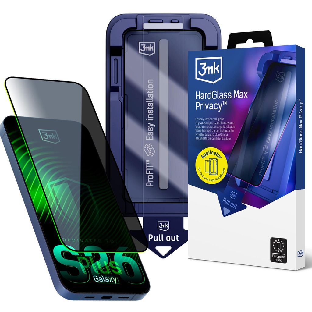 3mk HardGlass Max Privacy Skärmskydd till Samsung Galaxy S26 Plus