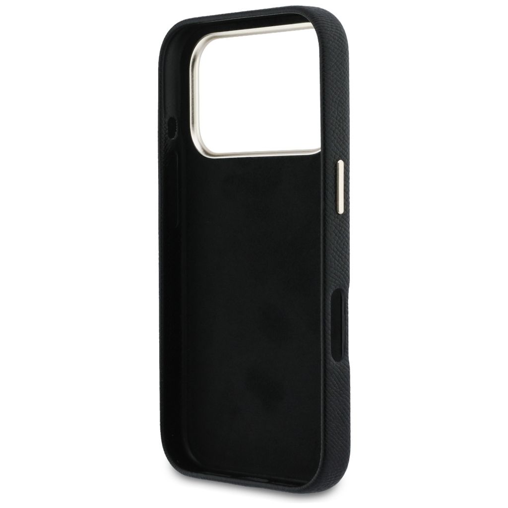 Guess FW Resin Logo -kuori till iPhone 17 Pro - Musta