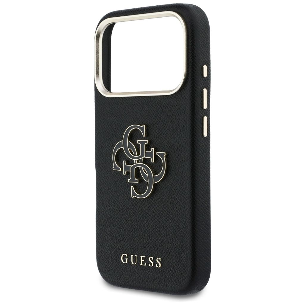 Guess FW Resin Logo -kuori till iPhone 17 Pro - Musta