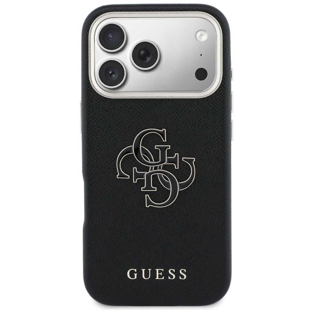Guess FW Resin Logo -kuori till iPhone 17 Pro - Musta