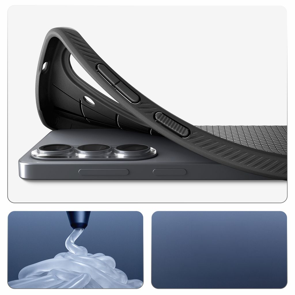 Spigen Liquid Air Skal till Samsung Galaxy S26 - Svart