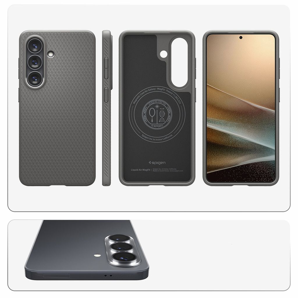 Spigen Liquid Air MagSafe Skal till Samsung Galaxy S26 - Grå