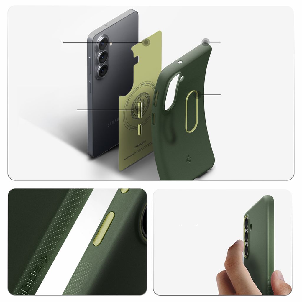 Spigen Nano Pop MagSafe Skal till Samsung Galaxy S26 - Grön