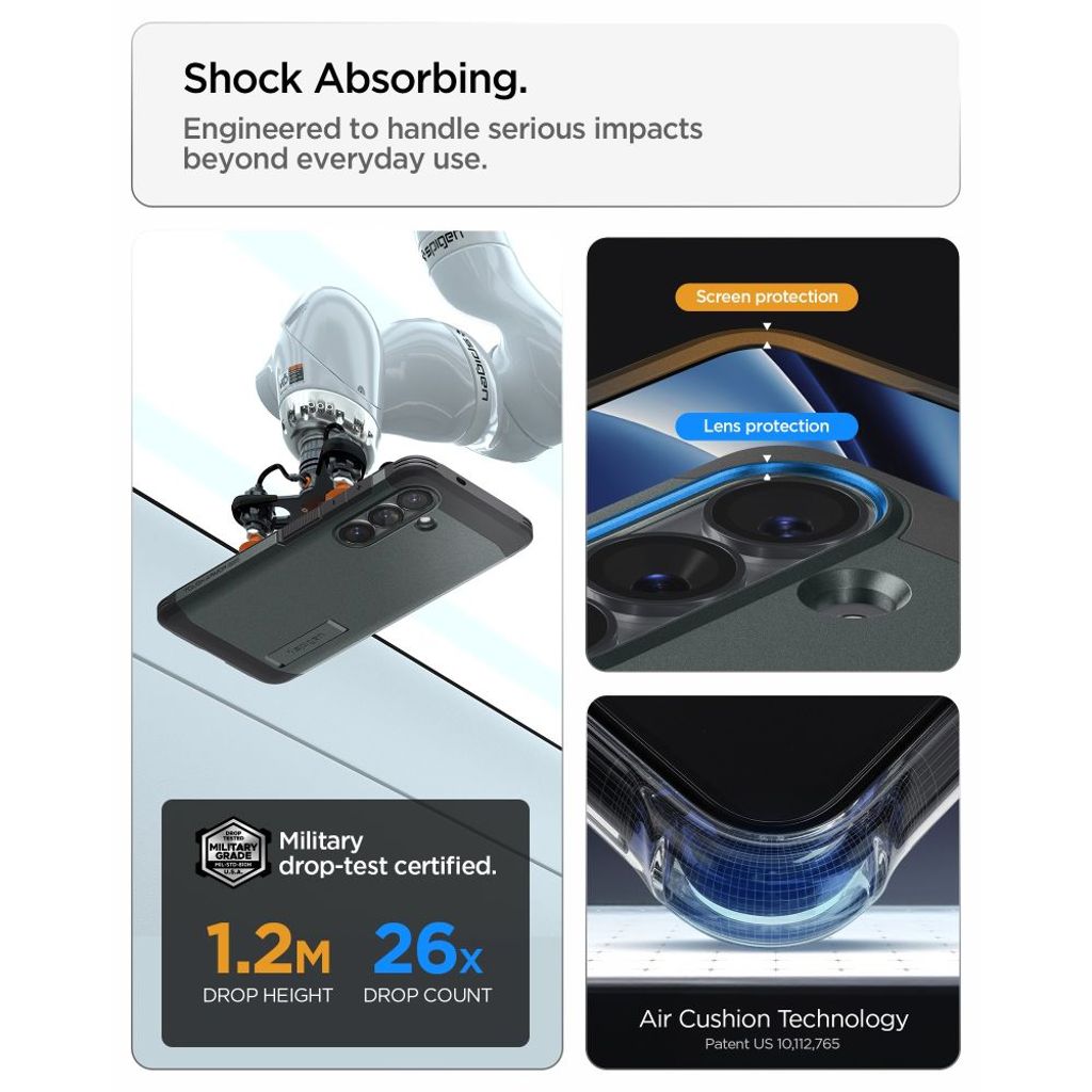 Spigen Tough Armor MagSafe Skal till Samsung Galaxy S26 - Grön