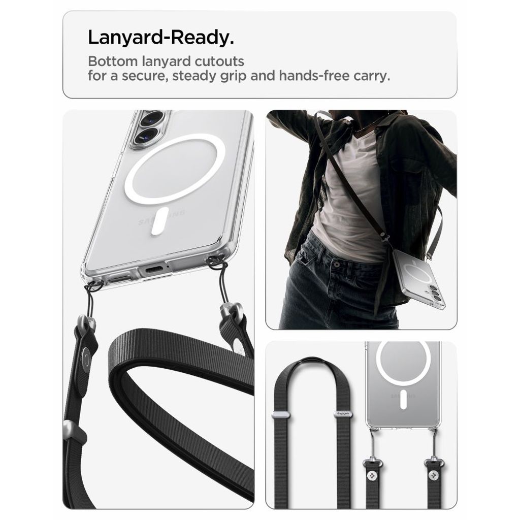 Spigen Ultra Hybrid MagSafe Skal till Samsung Galaxy S26 - Transparent/Vit