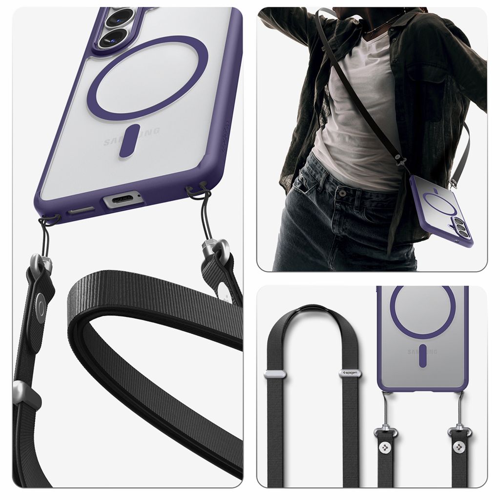 Spigen Ultra Hybrid MagSafe Deksel til Samsung Galaxy S26 - Gjennomsiktig lilla