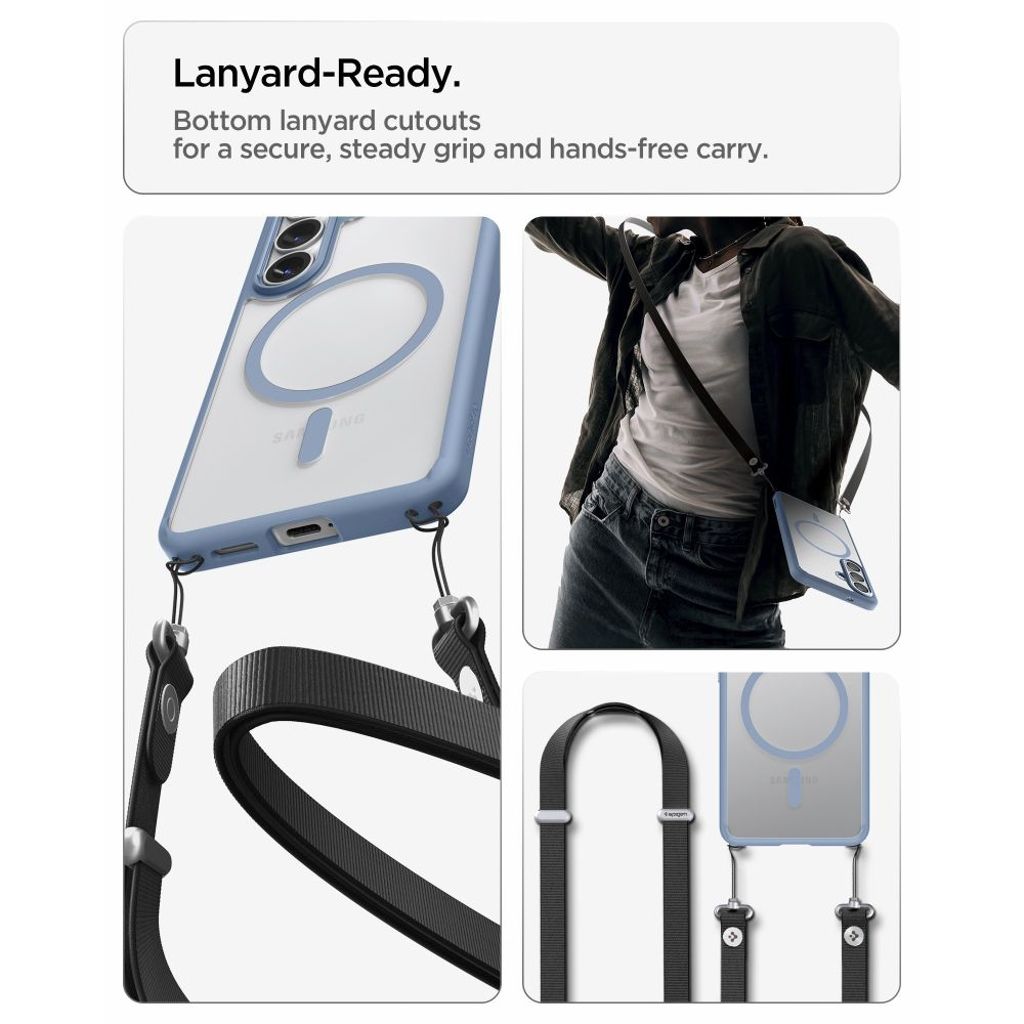 Spigen Ultra Hybrid MagSafe Skal till Samsung Galaxy S26 - Transparent Blå