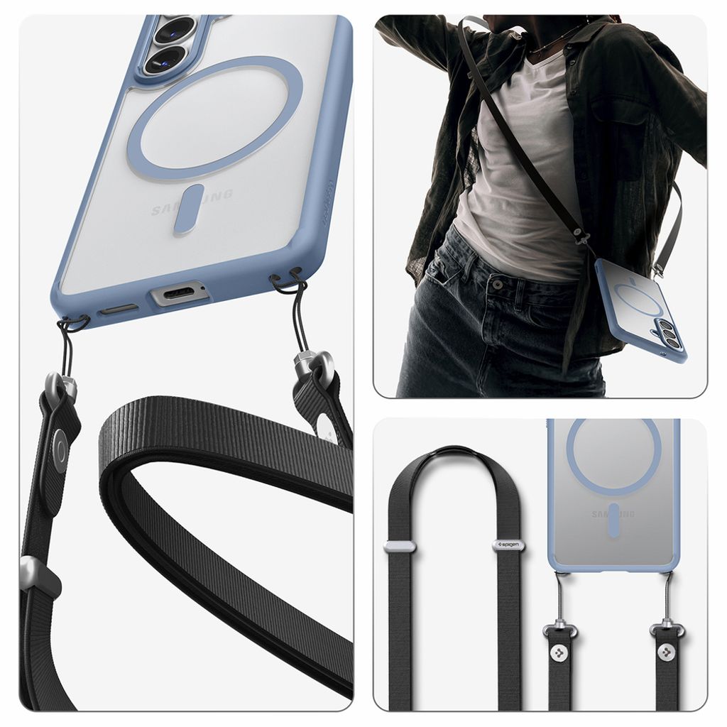 Spigen Ultra Hybrid MagSafe Skal till Samsung Galaxy S26 - Transparent Blå