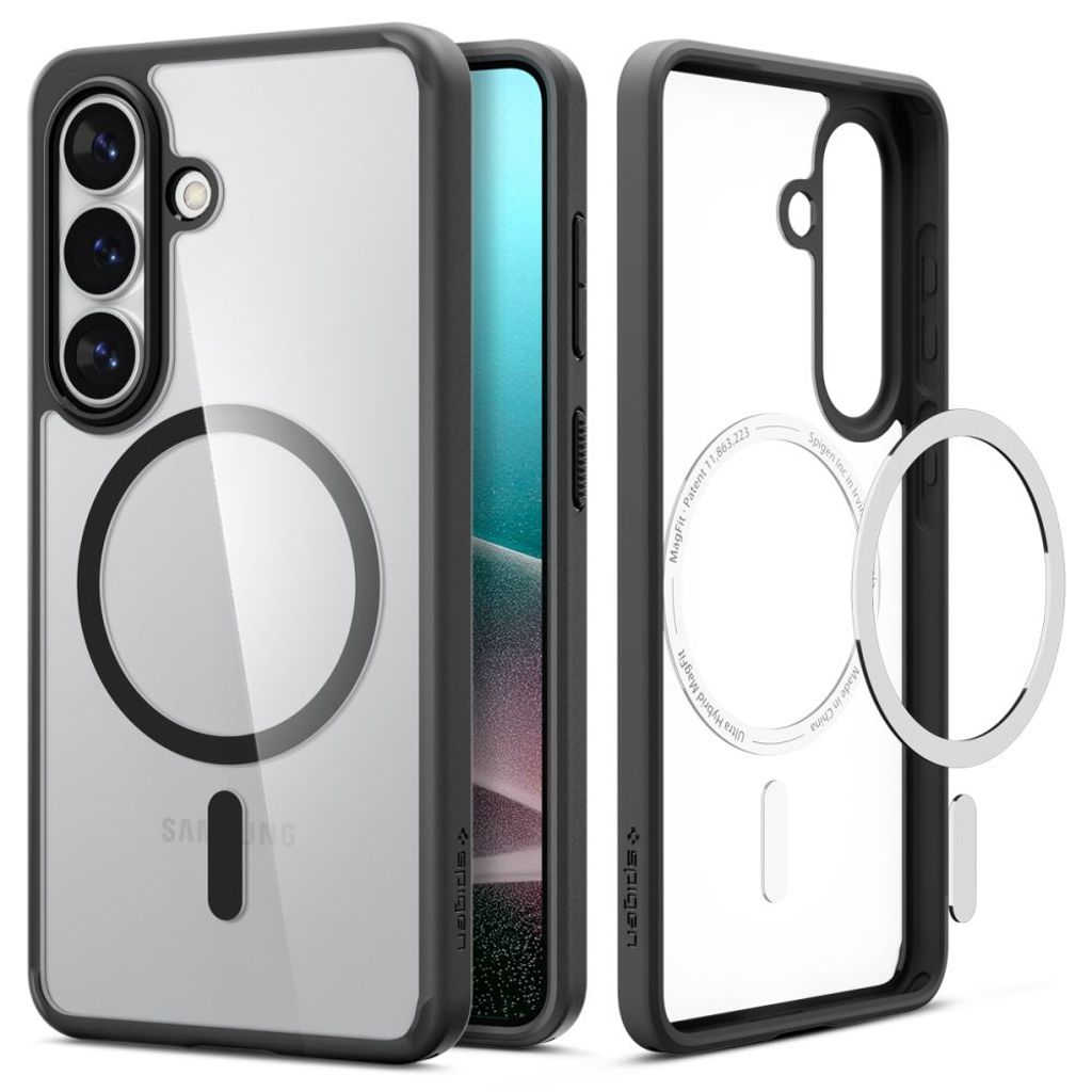 Spigen Ultra Hybrid MagSafe Skal till Samsung Galaxy S26 - Transparent Svart