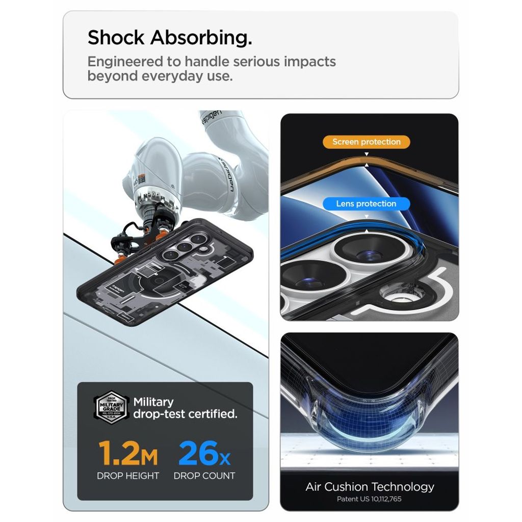 Spigen Ultra Hybrid MagSafe Zero One Skal till Samsung Galaxy S26 - Svart