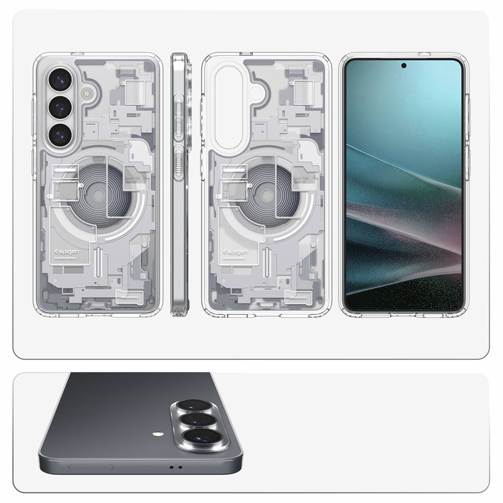 Spigen Ultra Hybrid MagSafe Zero One Skal till Samsung Galaxy S26 - Vit