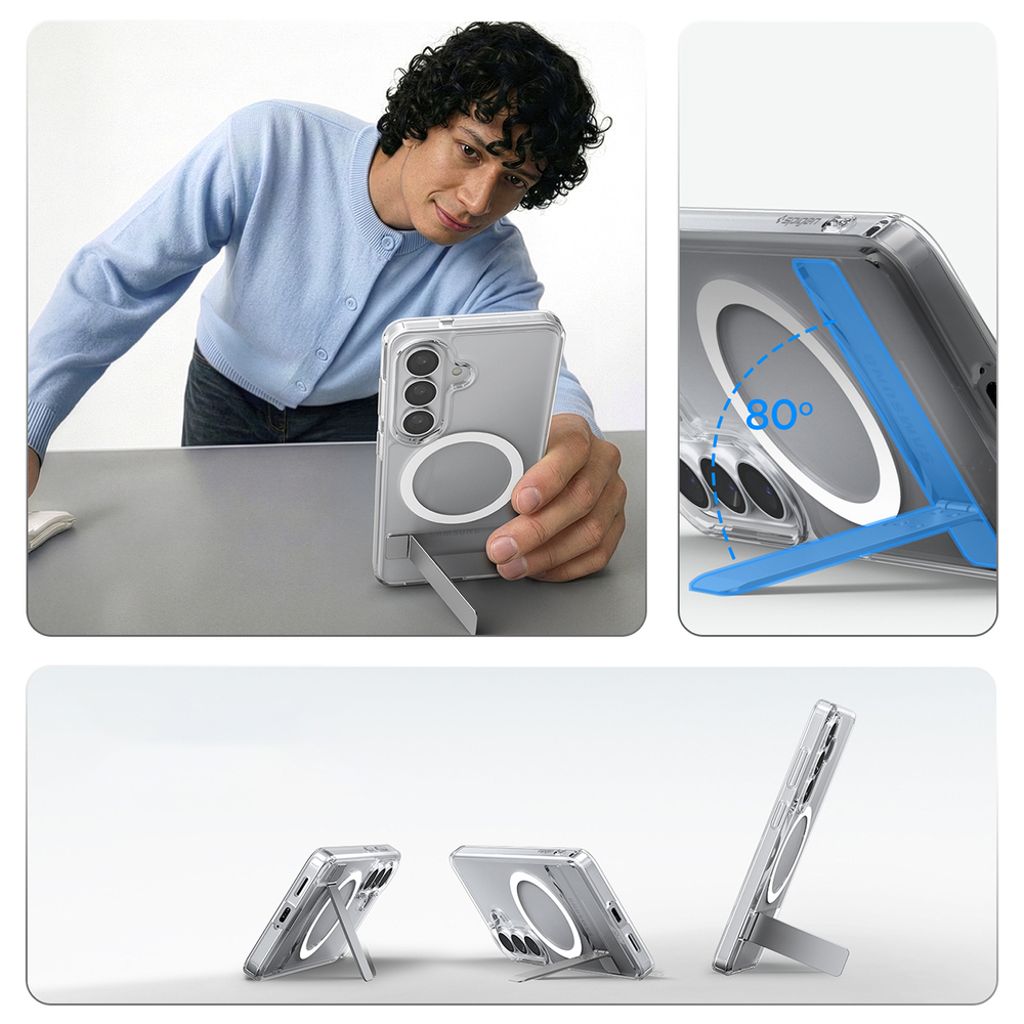 Spigen Ultra Hybrid S MagSafe Skal till Samsung Galaxy S26 - Transparent/Vit