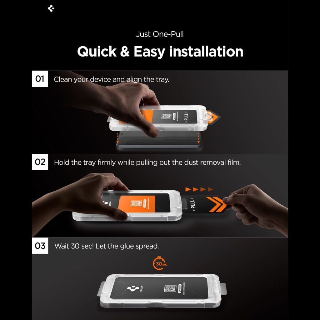 Spigen Glas.Tr Ez Fit Pro HD Privacy Skärmskydd till Samsung Galaxy S26