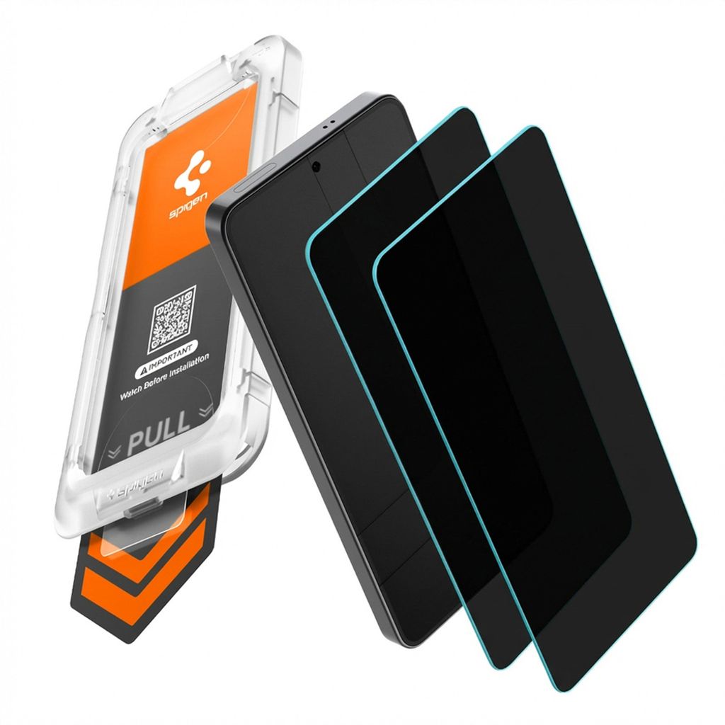 Spigen Glas.Tr Ez Fit Pro HD Privacy Skärmskydd 2-pack till Samsung Galaxy S26