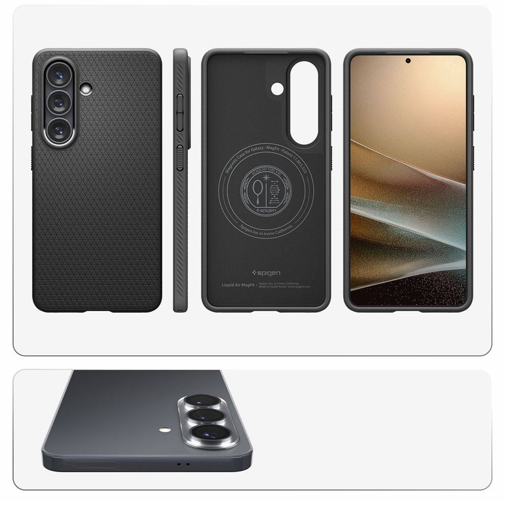 Spigen Liquid Air MagSafe Skal till Samsung Galaxy S26 Plus - Matt Svart