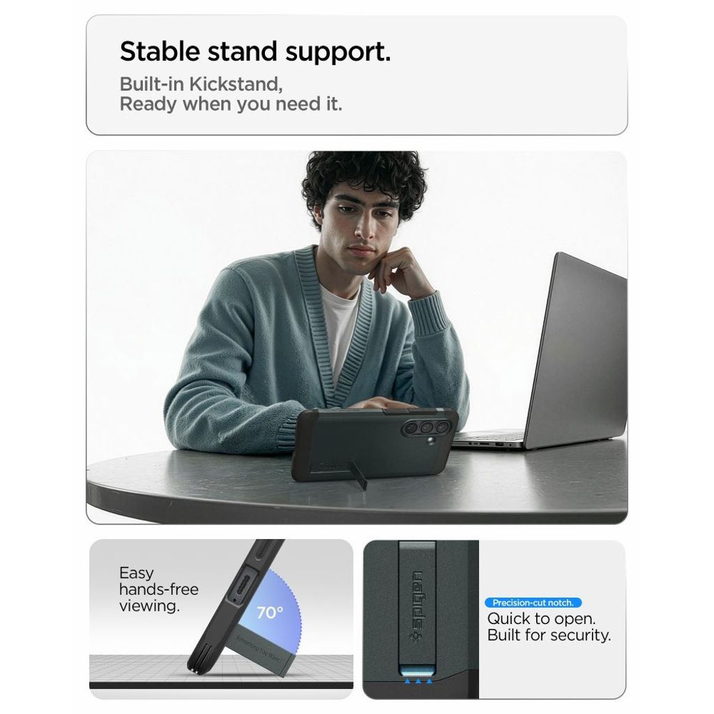 Spigen Tough Armor MagSafe Skal till Samsung Galaxy S26 Plus - Grön