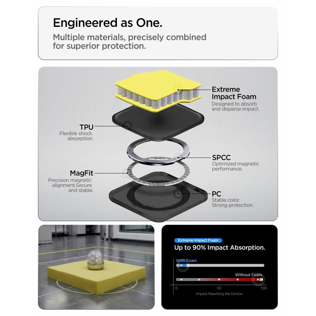 Spigen Tough Armor MagSafe Skal till Samsung Galaxy S26 Plus - Svart