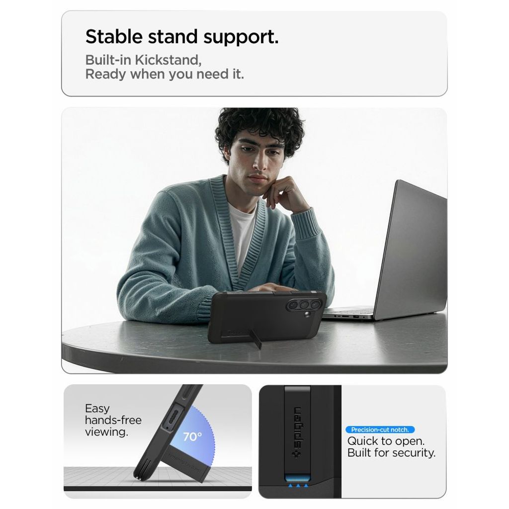 Spigen Tough Armor MagSafe Skal till Samsung Galaxy S26 Plus - Svart