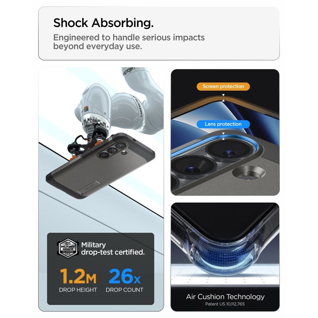 Spigen Tough Armor MagSafe Skal till Samsung Galaxy S26 Plus - Grå