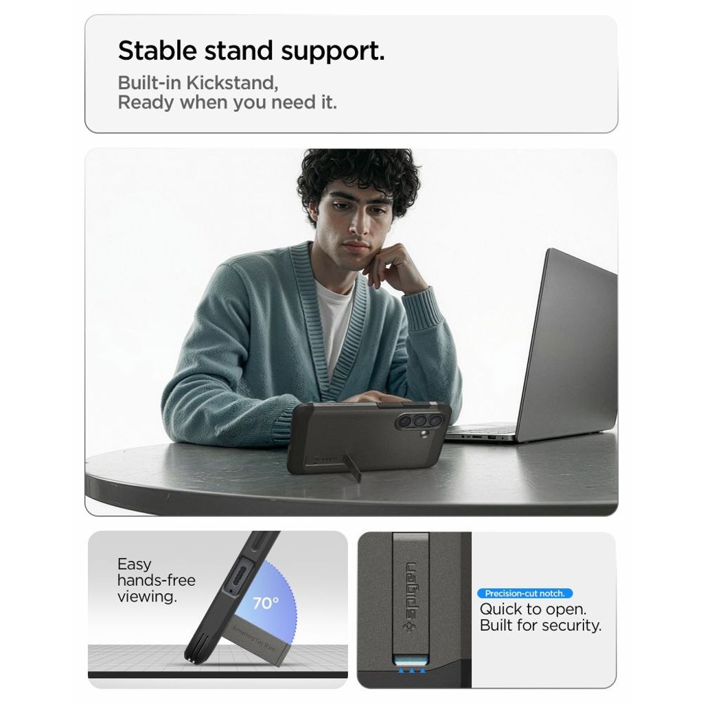 Spigen Tough Armor MagSafe Skal till Samsung Galaxy S26 Plus - Grå