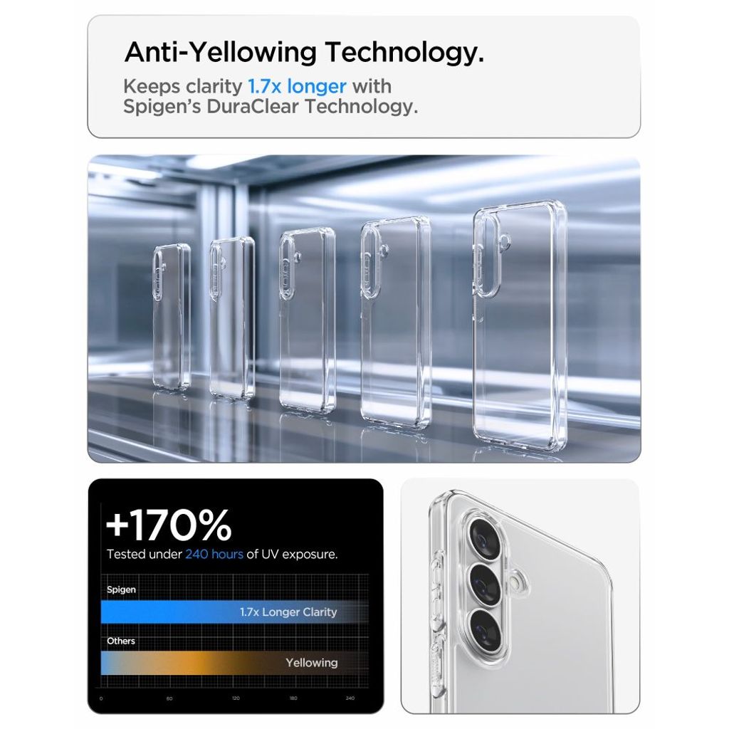 Spigen Ultra Hybrid Cover til Samsung Galaxy S26 Plus - Gennemsigtig