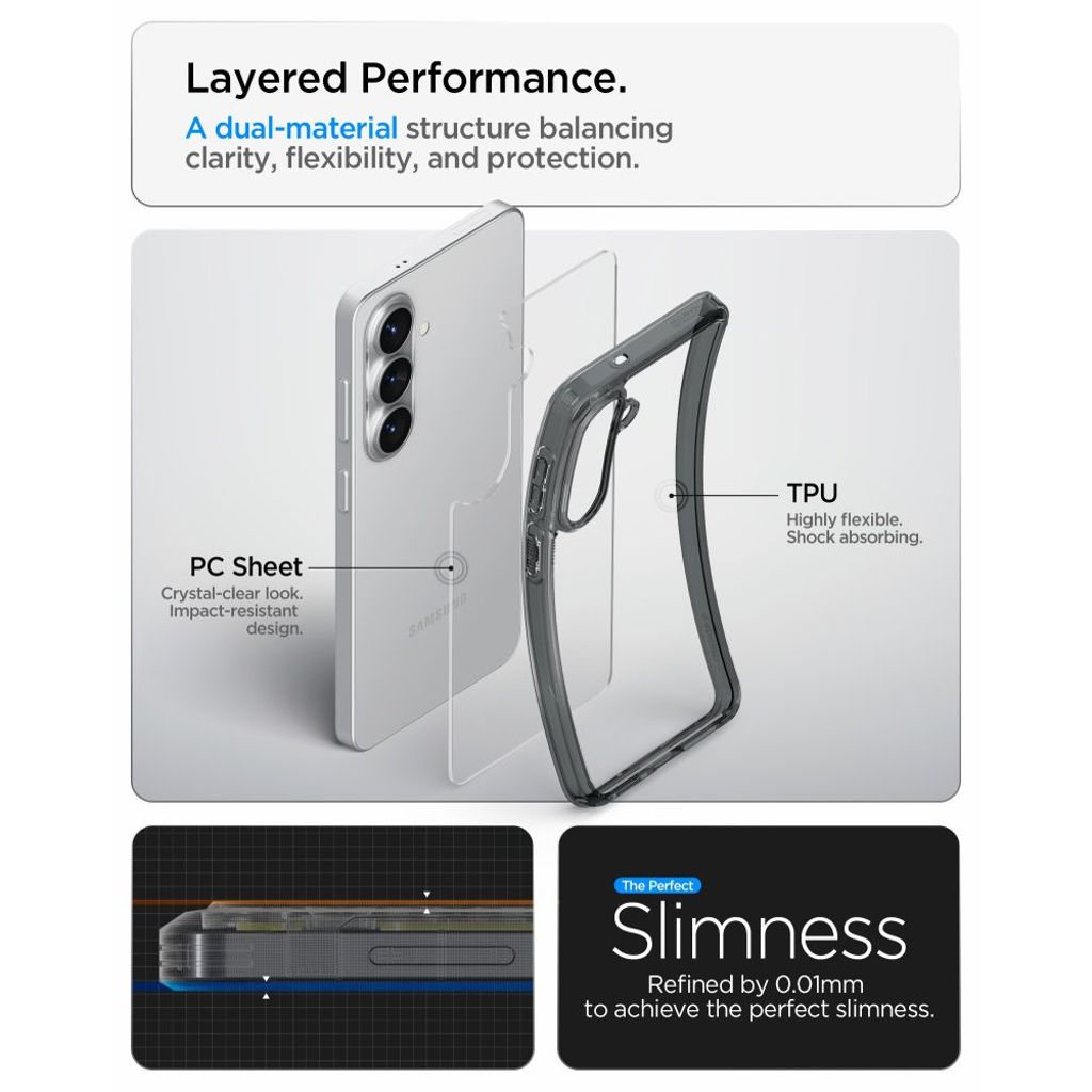 Spigen Ultra Hybrid Cover til Samsung Galaxy S26 Plus - Semi-transparent