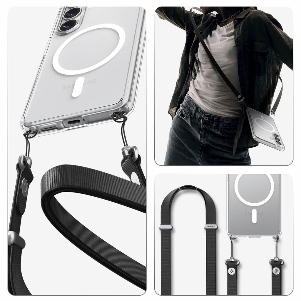 Spigen Ultra Hybrid MagSafe Skal till Samsung Galaxy S26 Plus - Transparent/Vit