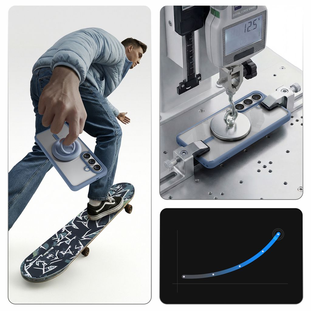 Spigen Ultra Hybrid MagSafe Skal till Samsung Galaxy S26 Plus - Transparent Blå