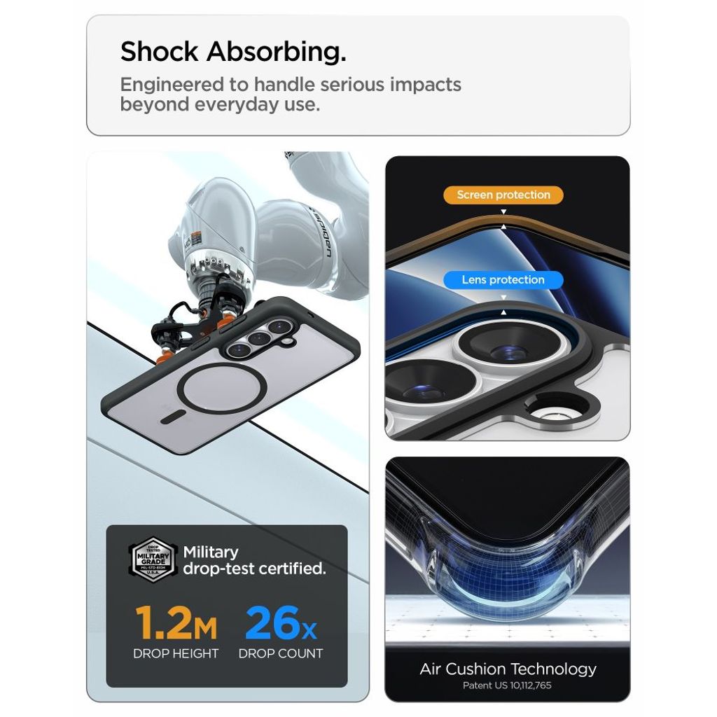 Spigen Ultra Hybrid MagSafe Skal Samsung Galaxy S26 Plus - Transparent Svart