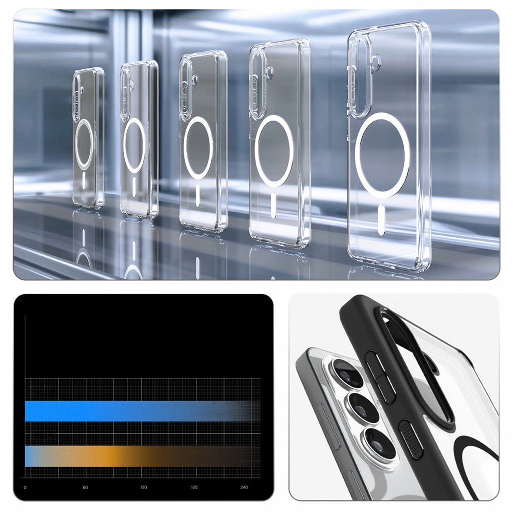 Spigen Ultra Hybrid MagSafe Skal Samsung Galaxy S26 Plus - Transparent Svart