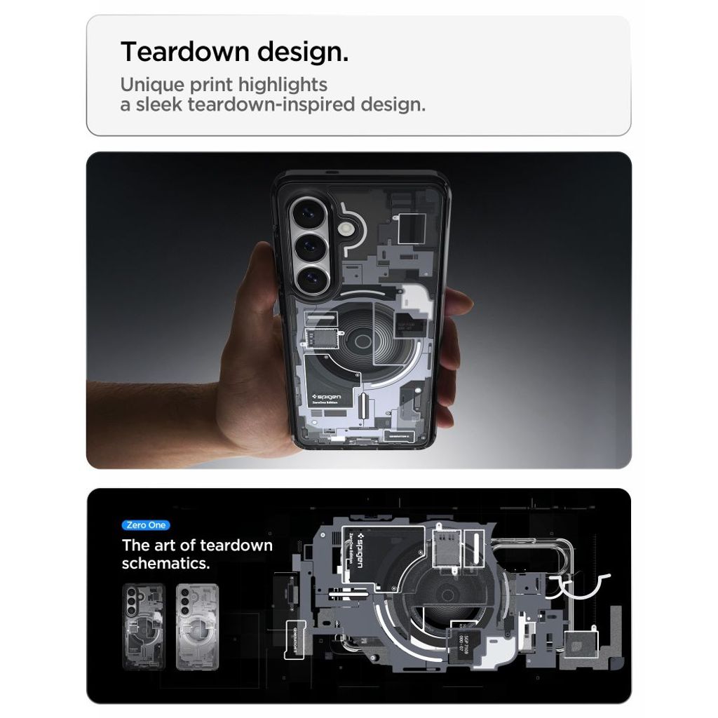 Spigen Ultra Hybrid MagSafe Zero One Skal till Samsung Galaxy S26 Plus - Svart