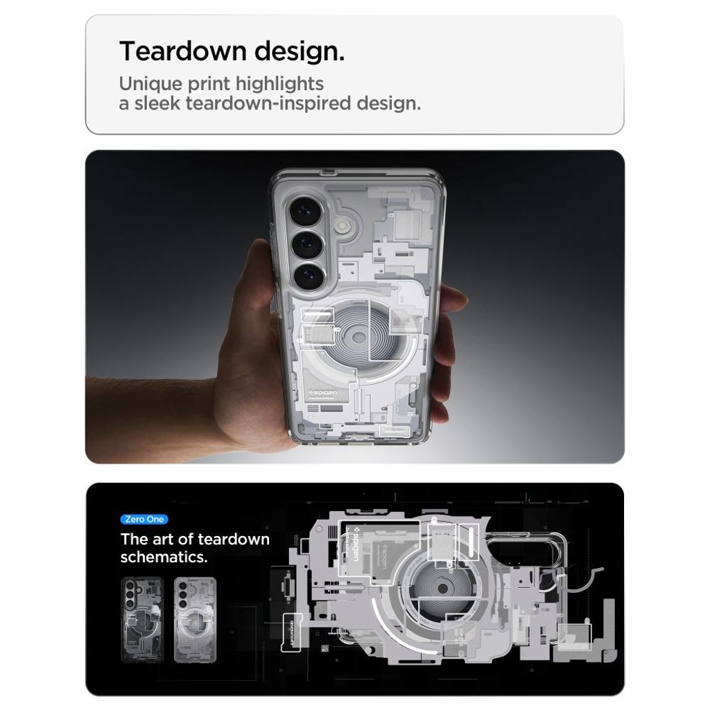 Spigen Ultra Hybrid MagSafe Zero One Skal till Samsung Galaxy S26 Plus - Vit