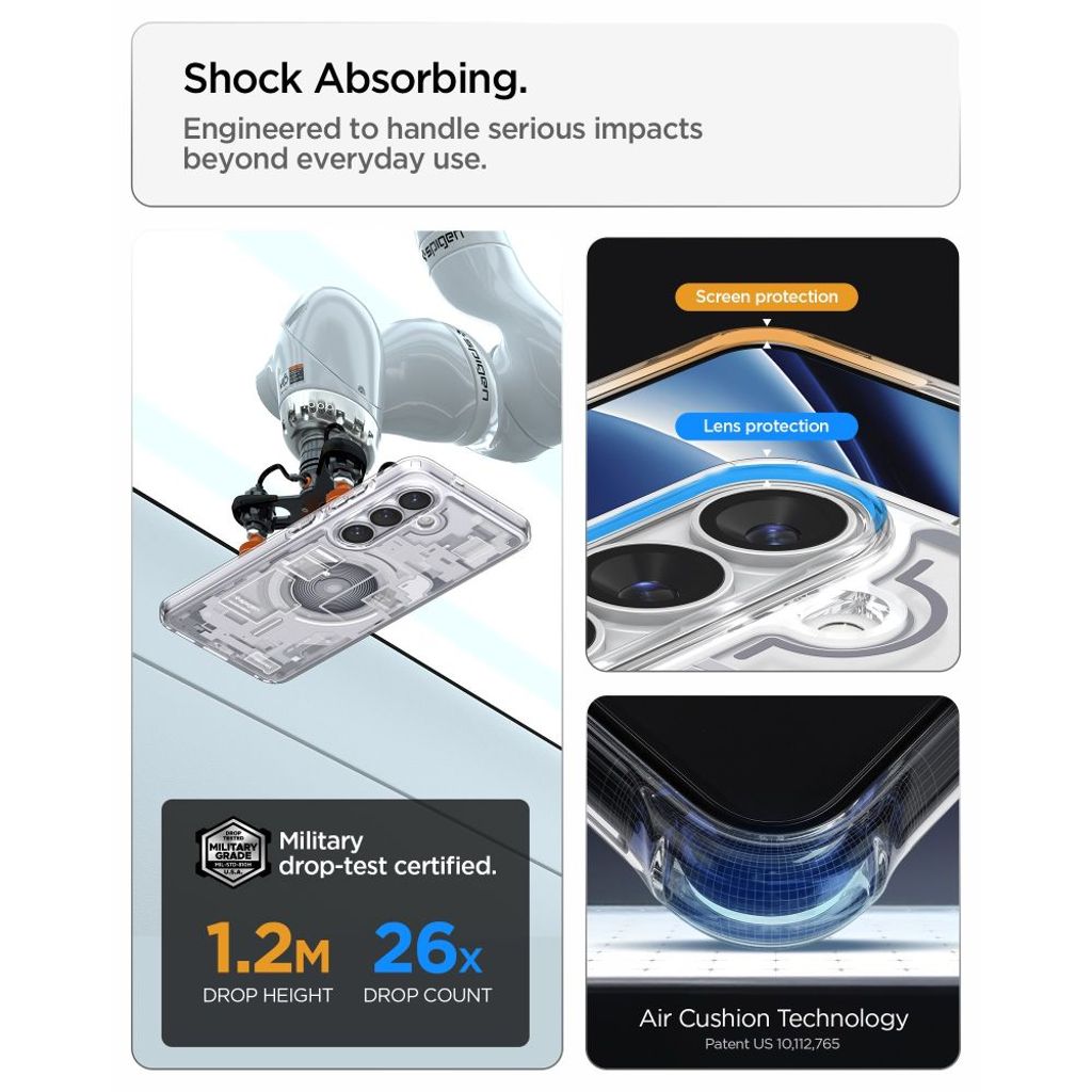 Spigen Ultra Hybrid MagSafe Zero One Skal till Samsung Galaxy S26 Plus - Vit