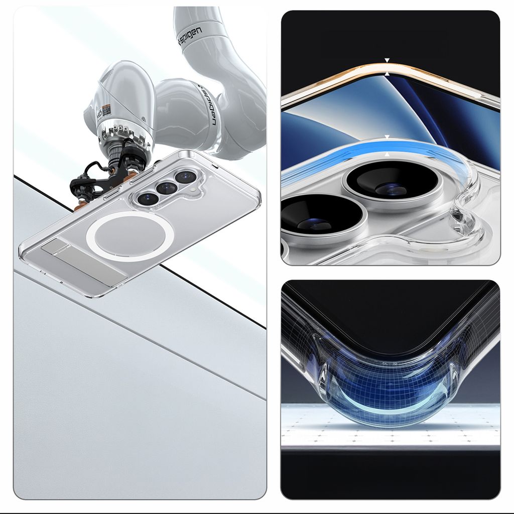 Spigen Ultra Hybrid S MagSafe Skal Samsung Galaxy S26 Plus - Transparent/Vit