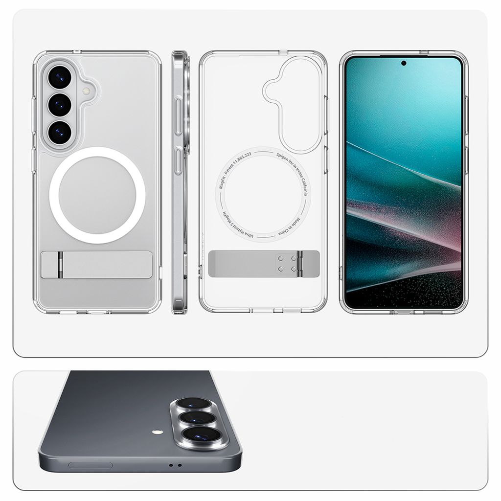 Spigen Ultra Hybrid S MagSafe Skal Samsung Galaxy S26 Plus - Transparent/Vit