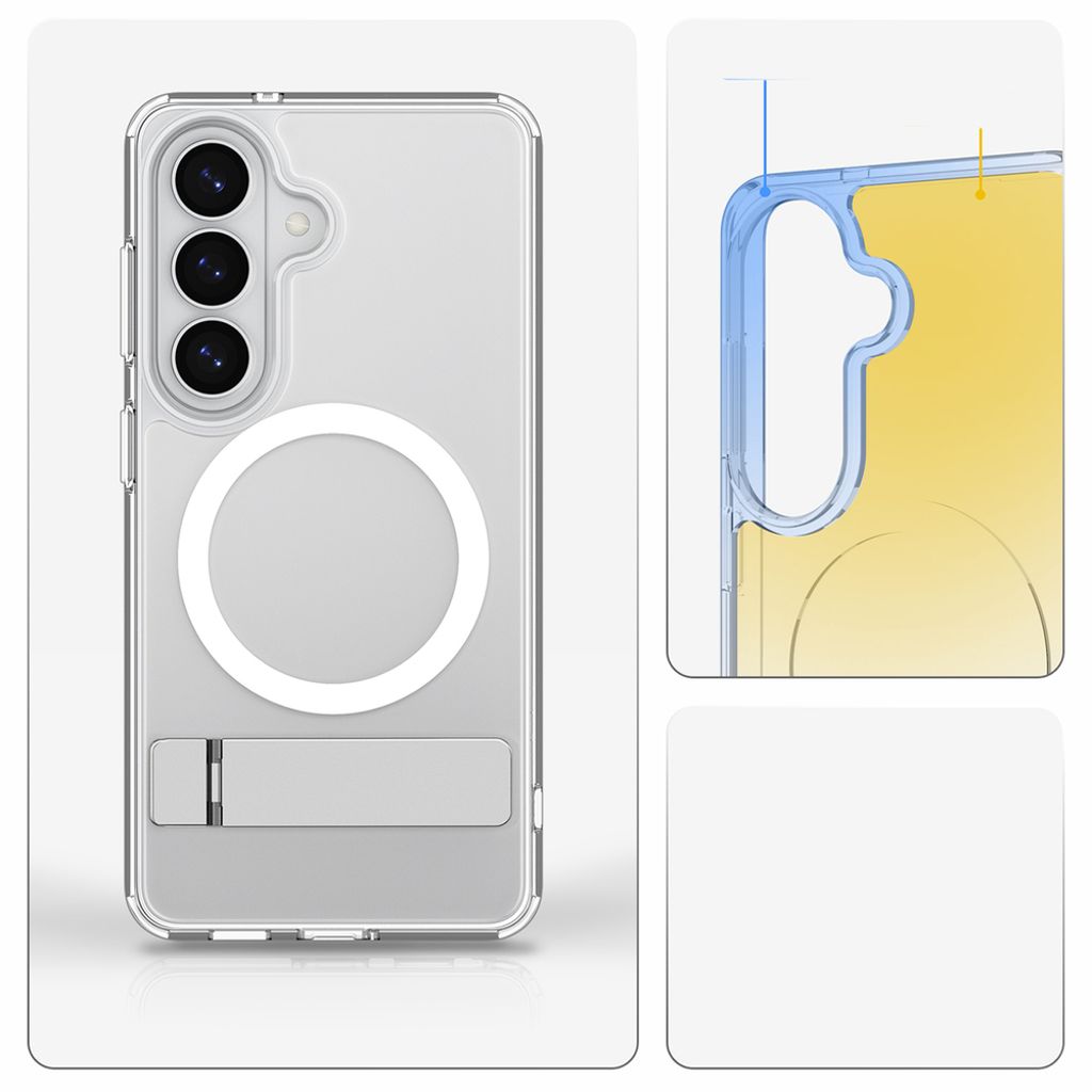 Spigen Ultra Hybrid S MagSafe Skal Samsung Galaxy S26 Plus - Transparent/Vit