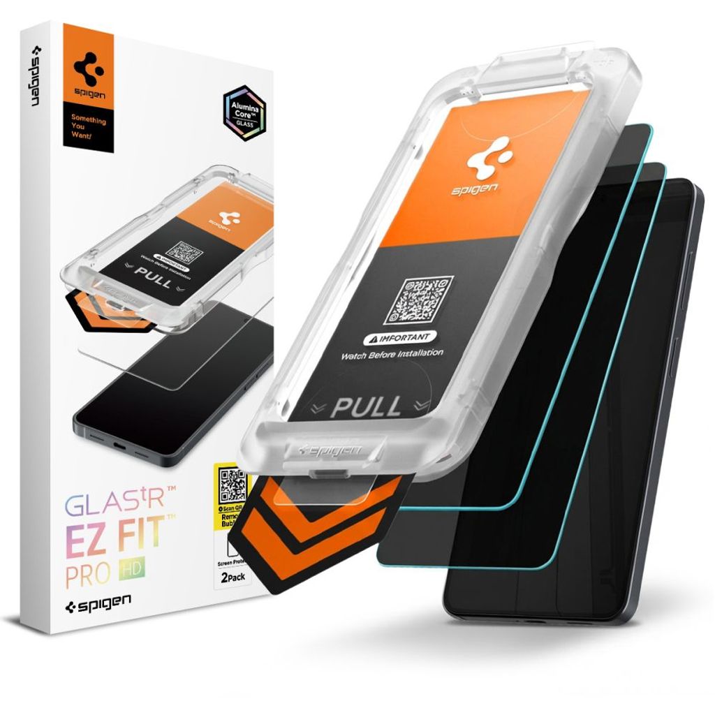 Spigen Glas.Tr Ez Fit Pro HD Privacy Skärmskydd 2-pack Samsung Galaxy S26 Plus