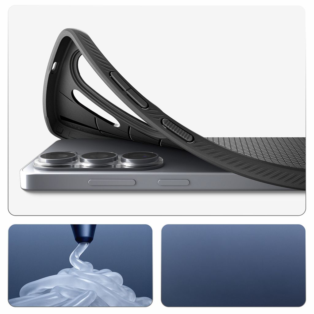 Spigen Liquid Air Skal till Samsung Galaxy S26 Ultra - Svart