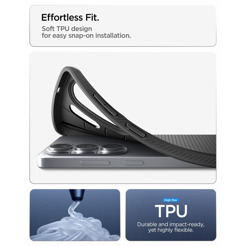 Spigen Liquid Air Skal till Samsung Galaxy S26 Ultra - Svart