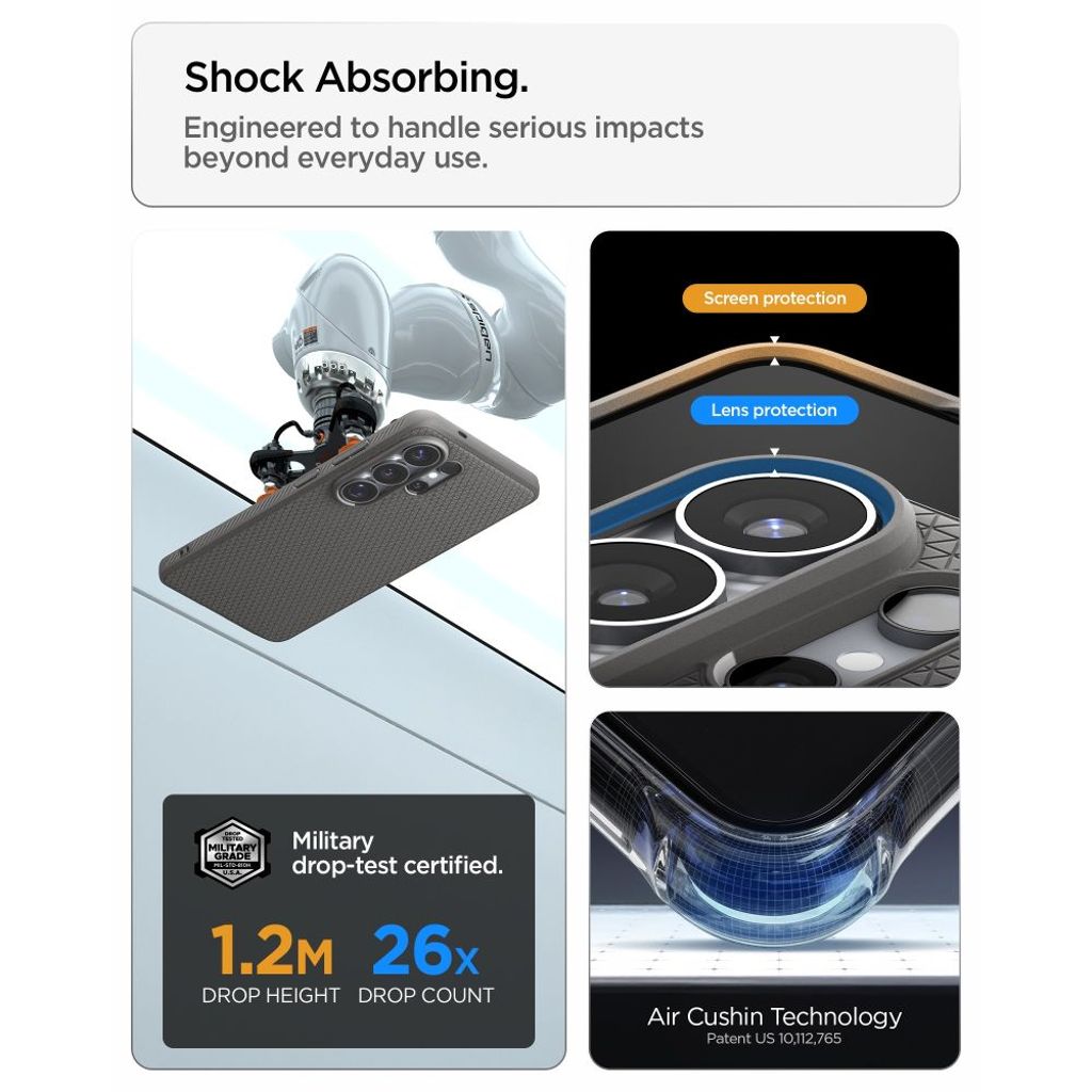 Spigen Liquid Air MagSafe Skal till Samsung Galaxy S26 Ultra - Grå