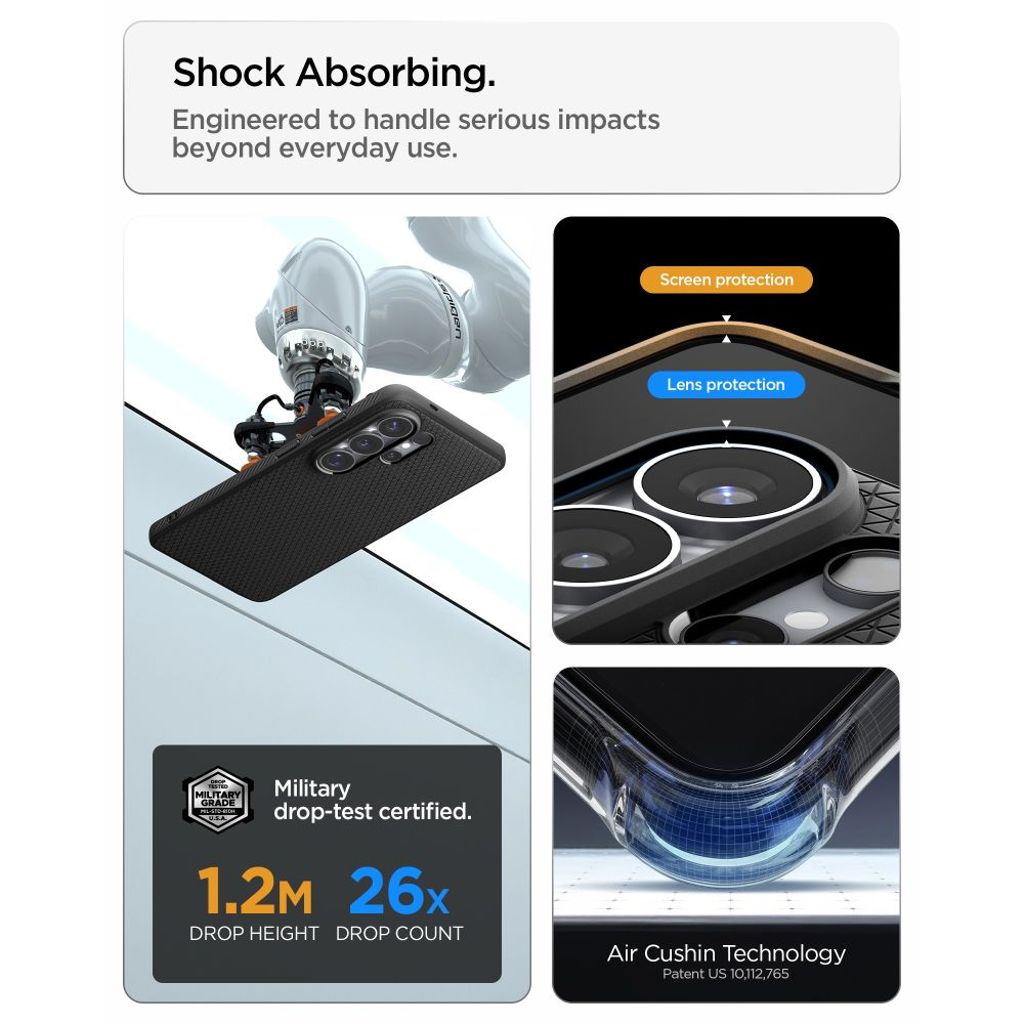 Spigen Liquid Air MagSafe Skal till Samsung Galaxy S26 Ultra - Svart