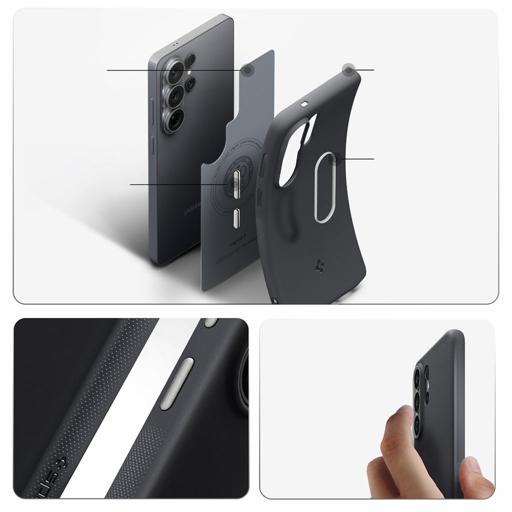 Spigen Nano Pop MagSafe Skal till Samsung Galaxy S26 Ultra - Svart